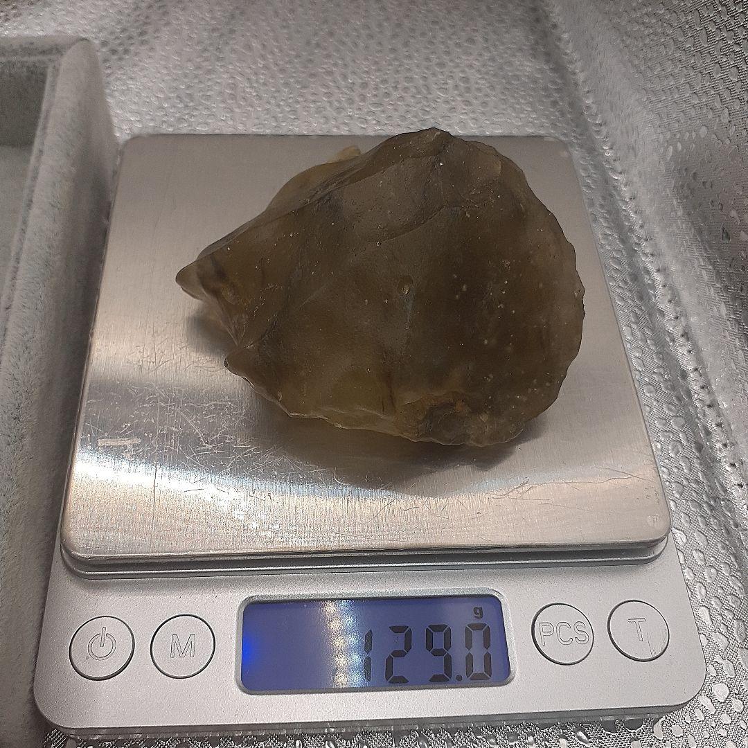 リビアングラス原石　虎柄　値下げ可能