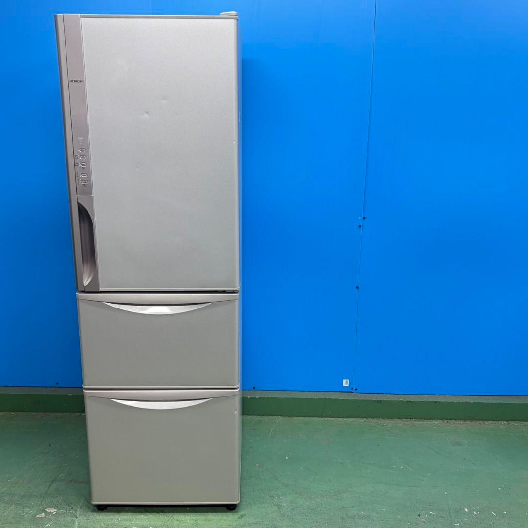 718 日立　大型冷蔵庫　300L強　小型　家庭用　自動製氷　右開き　3ドア