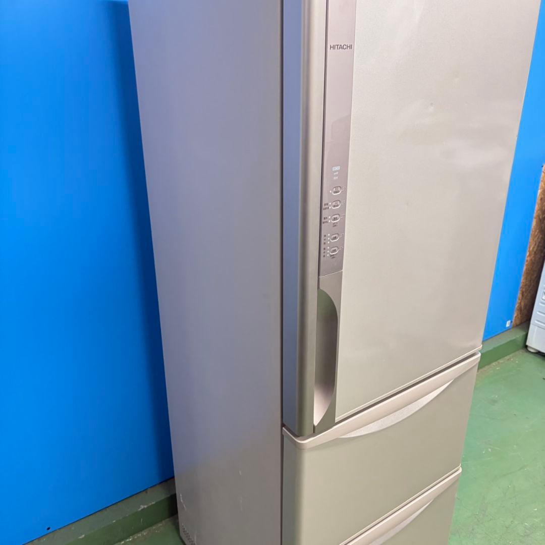 718 日立　大型冷蔵庫　300L強　小型　家庭用　自動製氷　右開き　3ドア