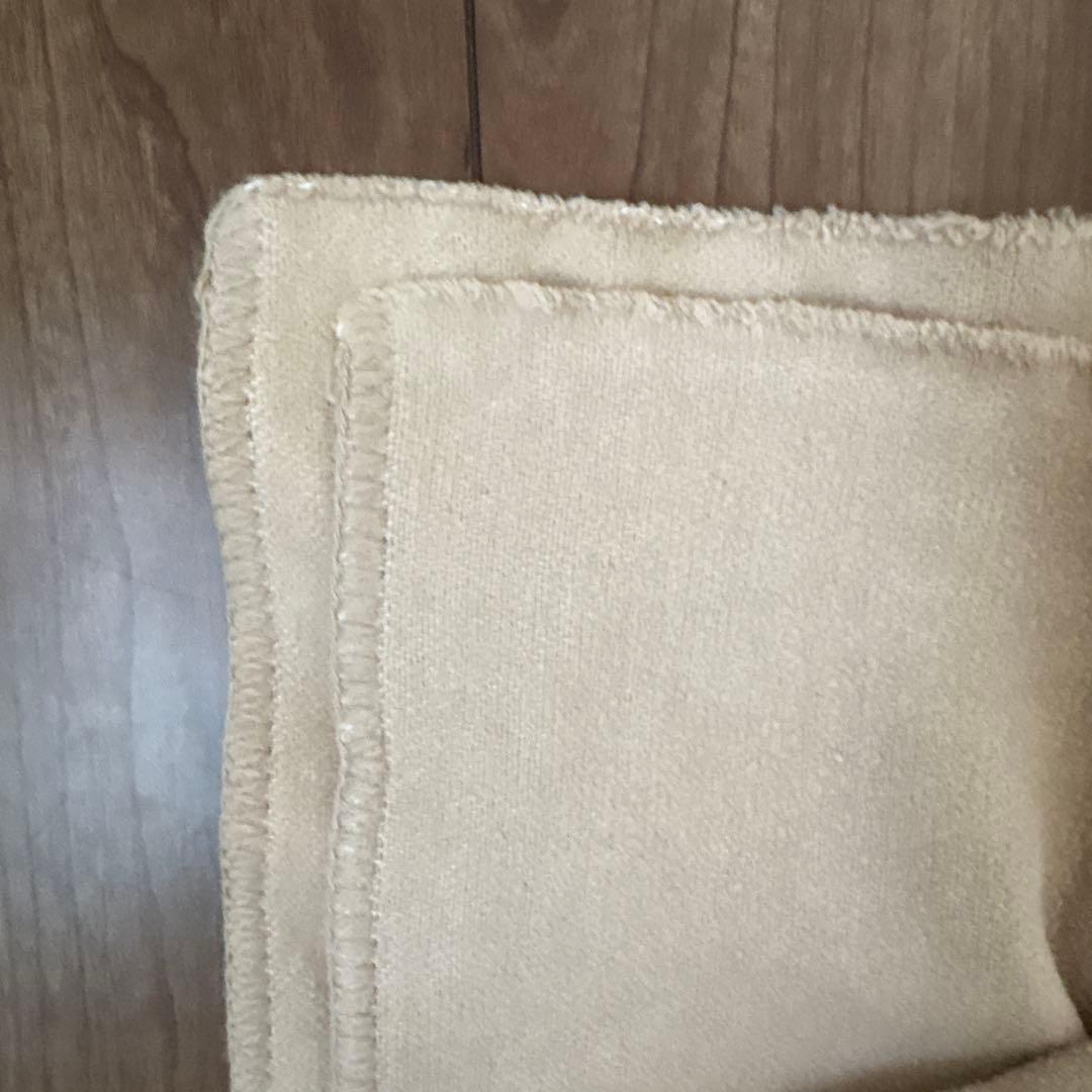 evam eva コットン　ブランケット　セージ色