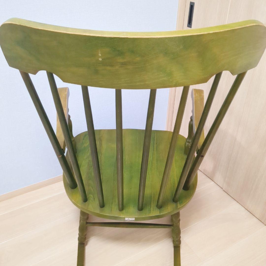 希少カラー　柏木工 　KASHIWA ロッキングチェア 　グリーン　アームチェア