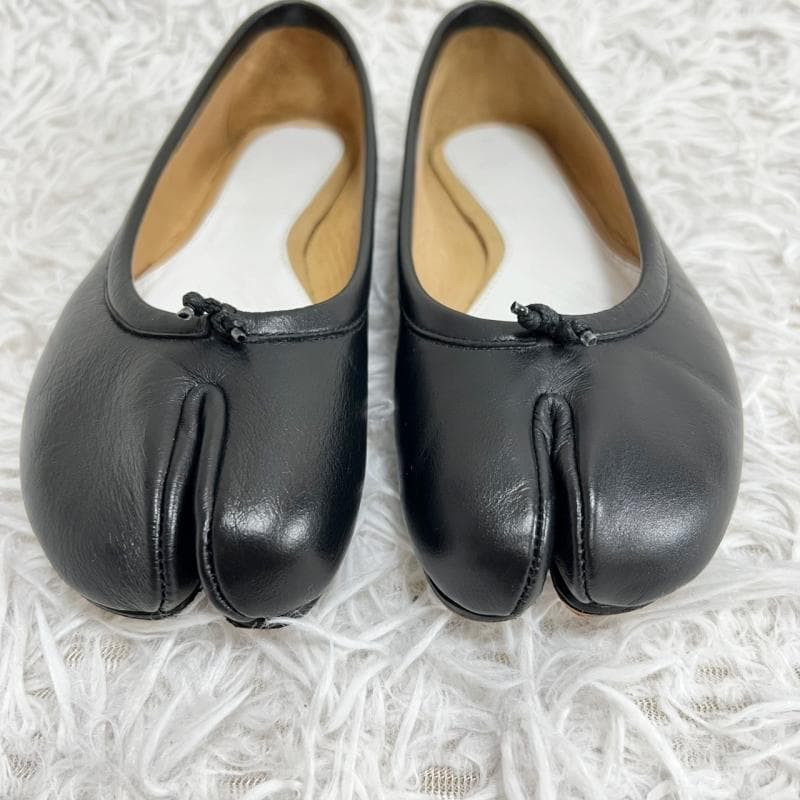 美品 Maison Margiela バレエシューズ 足袋 Tabi ブラック