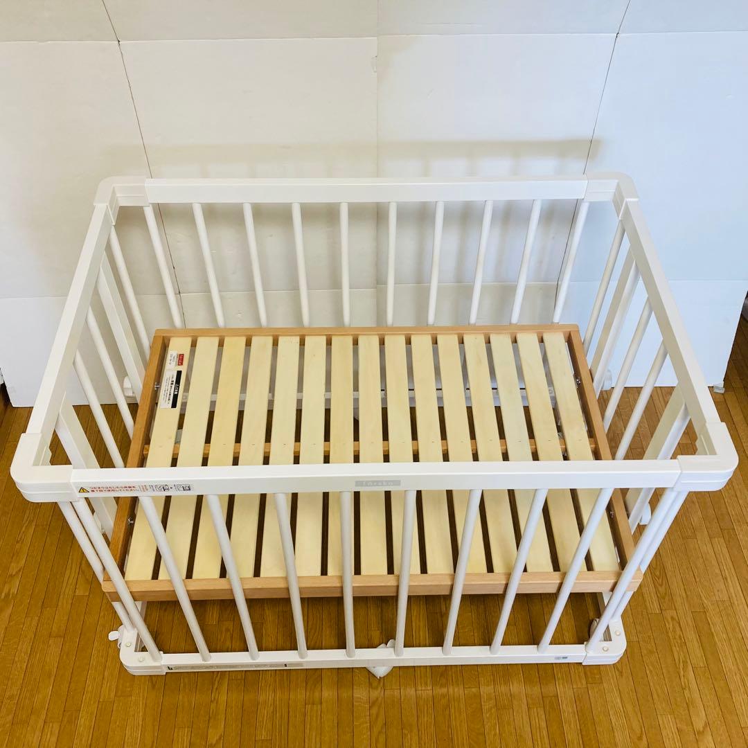 【美品】ファルスカ　ミニジョイントベッド　ネオ　工具不要　マットレス、シーツ付