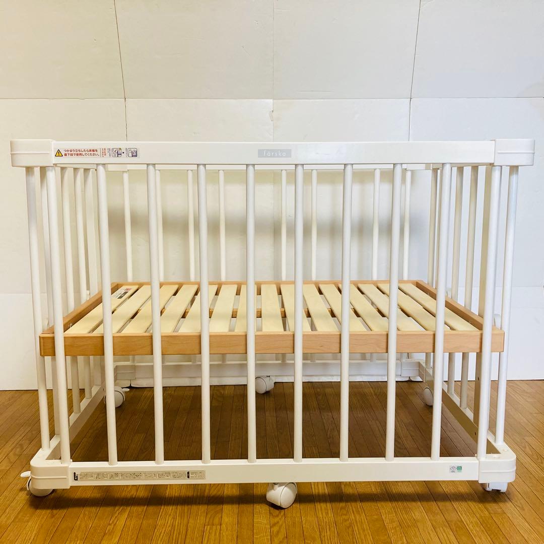 【美品】ファルスカ　ミニジョイントベッド　ネオ　工具不要　マットレス、シーツ付