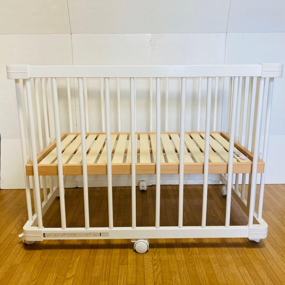 【美品】ファルスカ　ミニジョイントベッド　ネオ　工具不要　マットレス、シーツ付