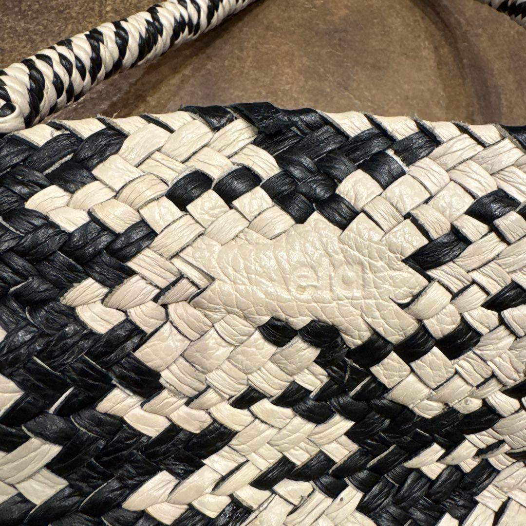 Aeta アエタ Leather Basket レザーバスケットバッグ コンビ