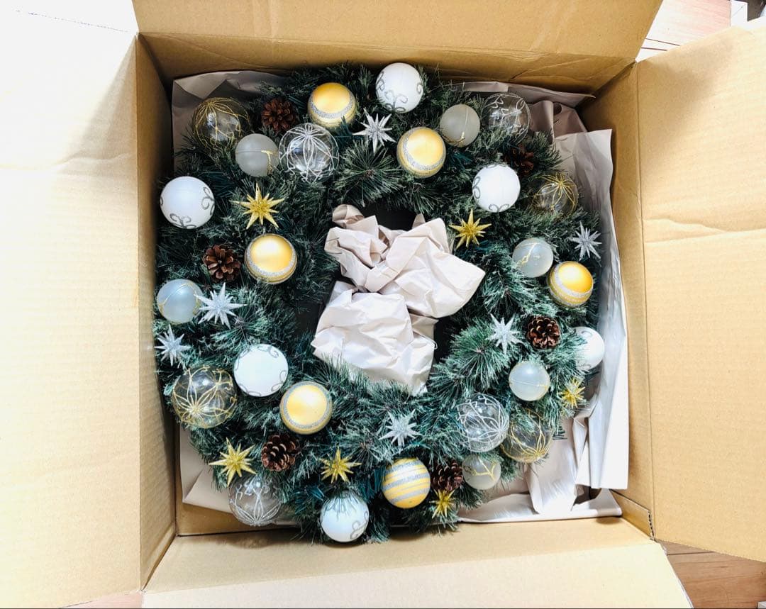 美品⭐︎クリスマスリース60cm ⭐︎大きめ