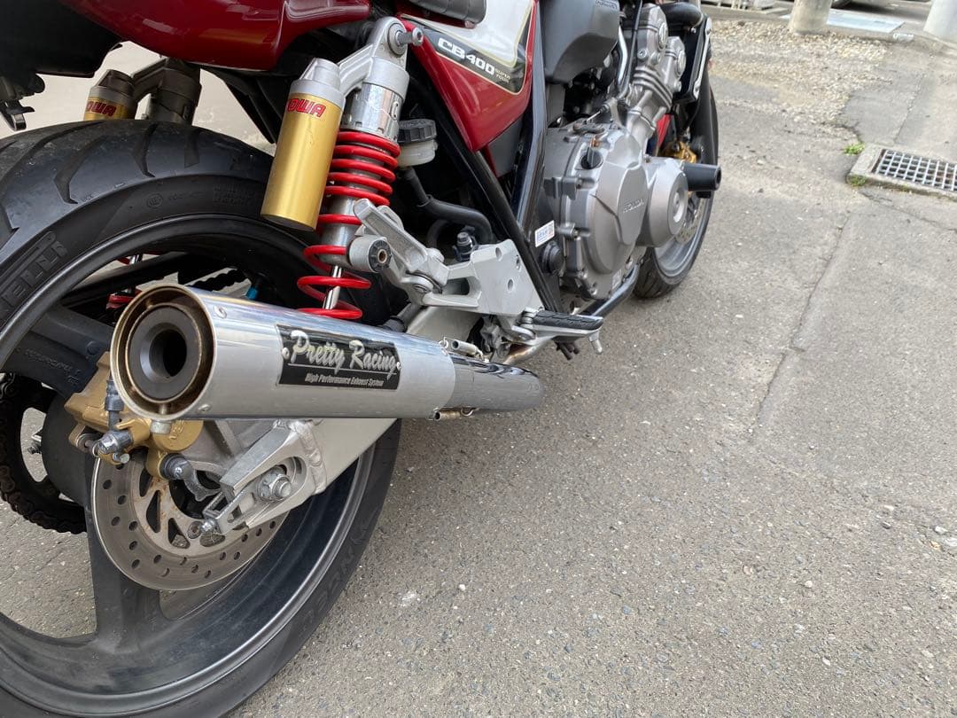 ホンダ　cb400sf NC42 プリティレーシング　フルエキ　マフラー　美品！