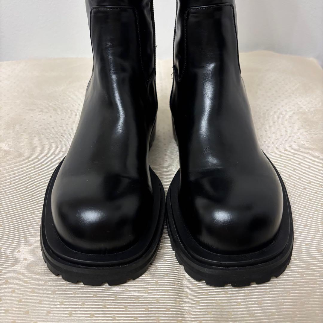 未使用級✨THE glow CANAL JEAN☆ロングブーツ 黒24.5cm