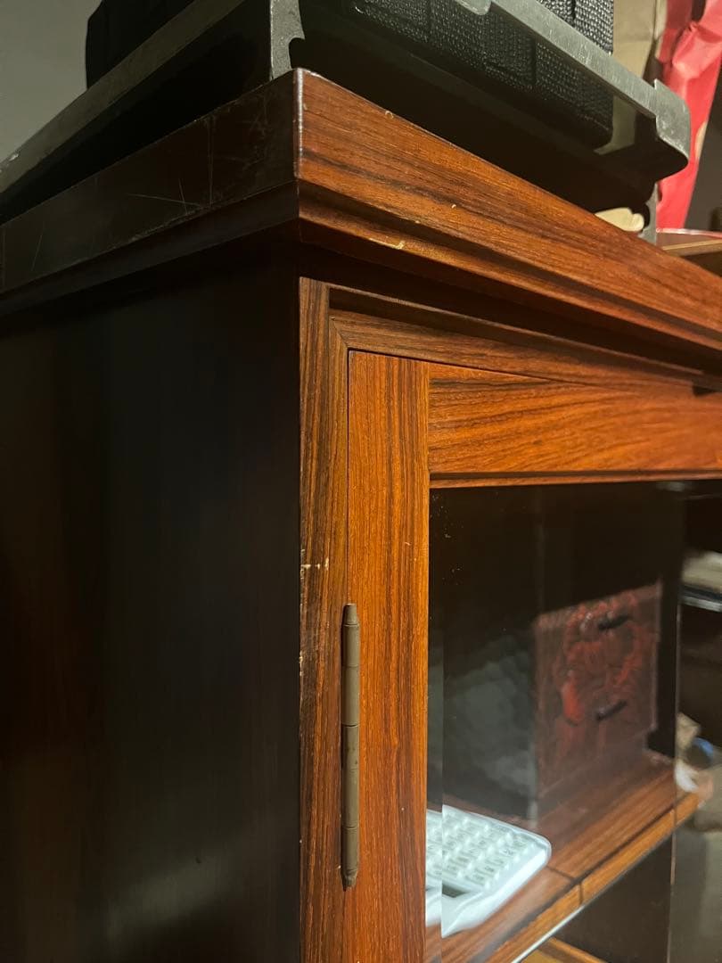 ローズウッドキャビネット棚