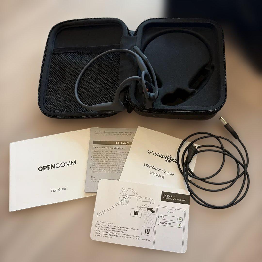 ✴︎こんぎょ✴︎【OpenComm/Shokz】骨伝導ヘッドセット ワイヤレス
