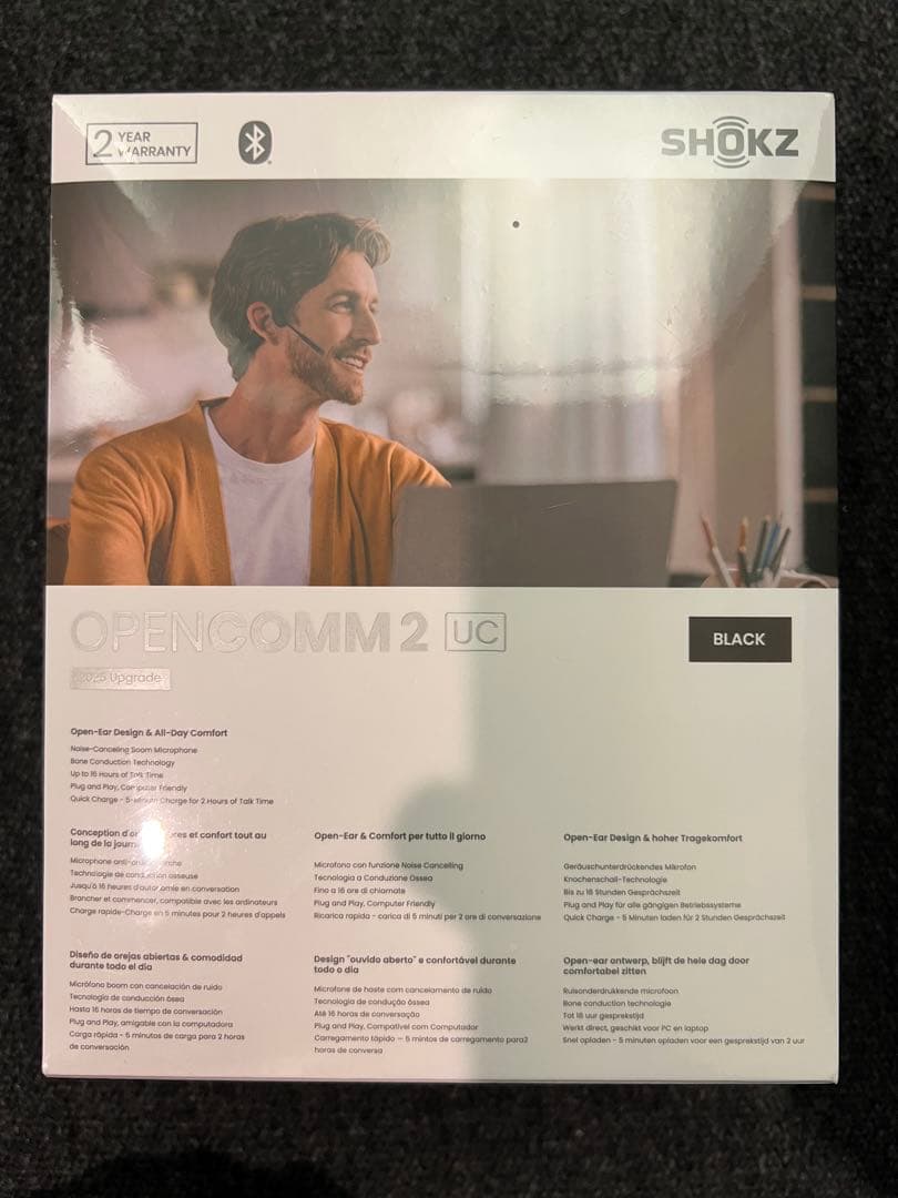 【新品未使用保】SHOKZ OPENCOMM2 UC 2025 Upgrade