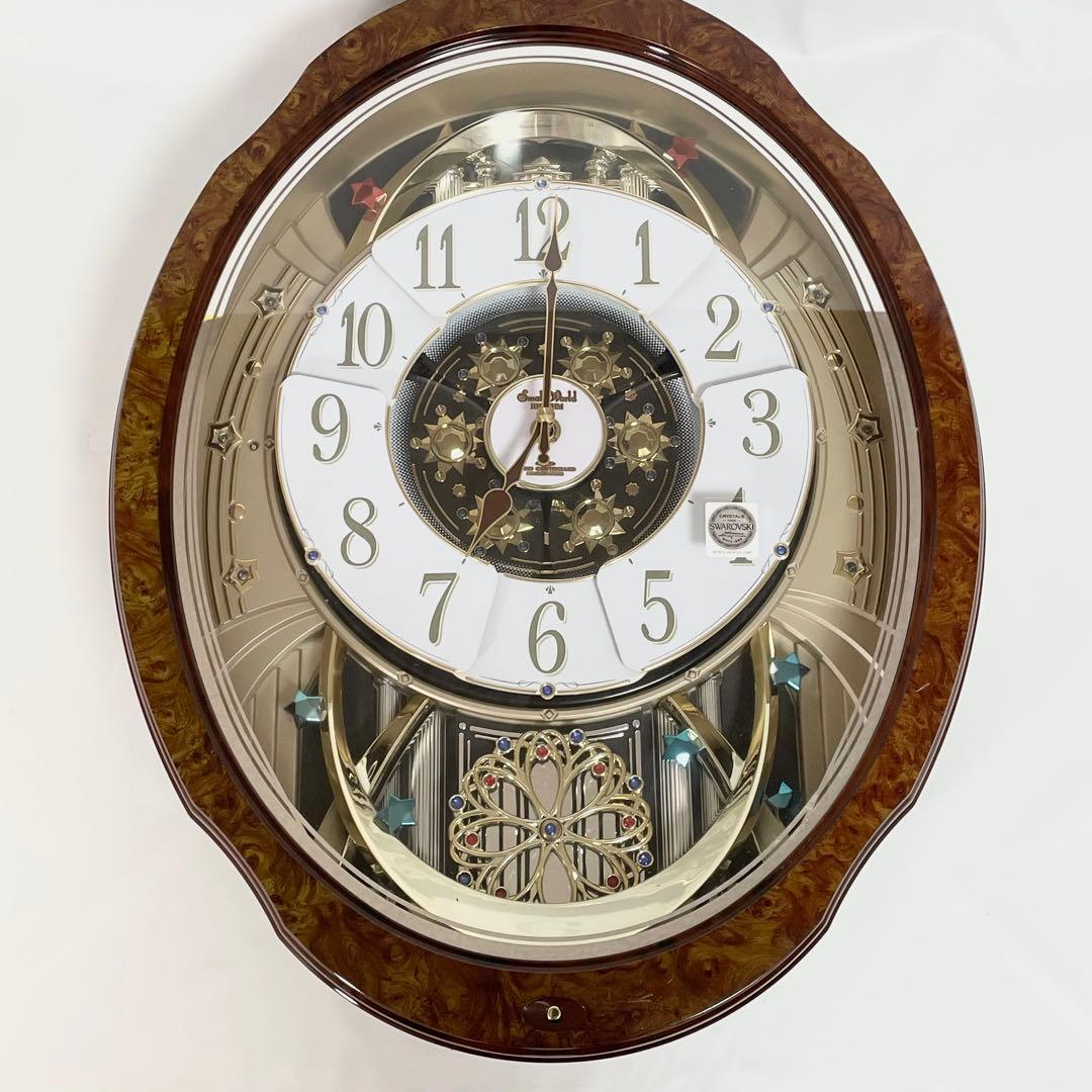 RHYTHM スモールワールド　からくり時計　掛け時計 電波 4MN499RH