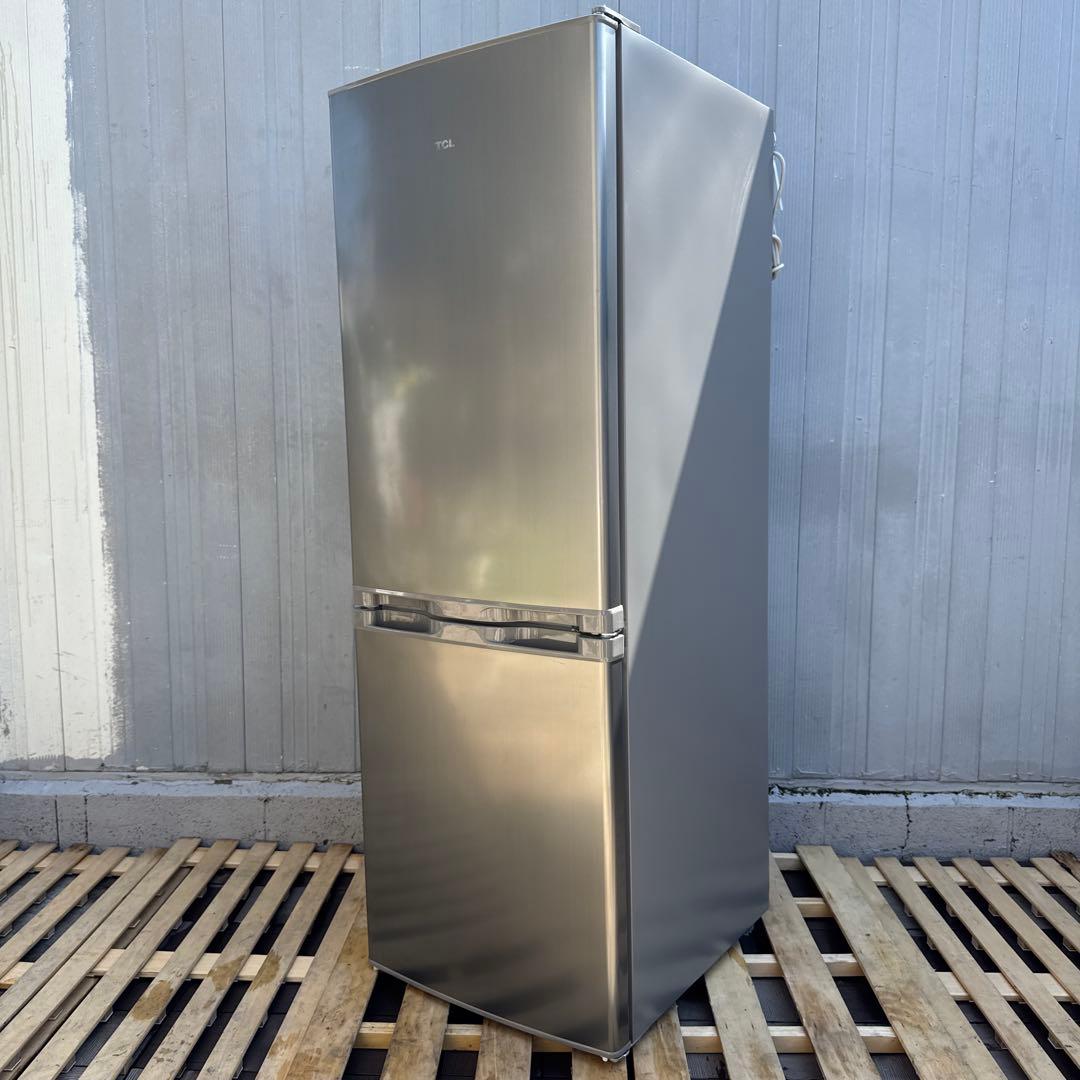 TCL 2024年製 2ドア冷蔵庫 173L 静音、省エネ設計 スリムサイズ