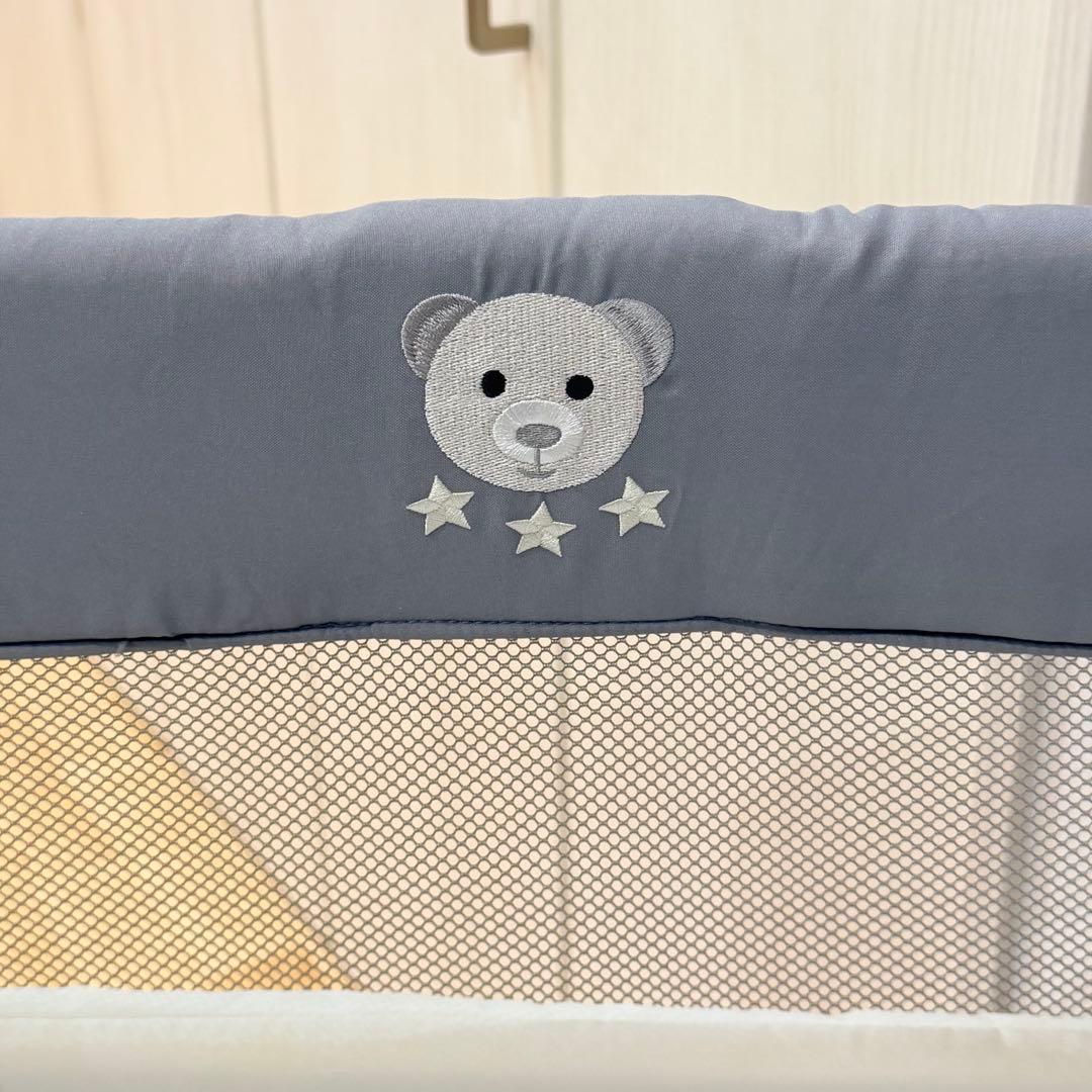 Aprica アップリカ ココネルエアー AB ベビーベッド　グレー　ベアー