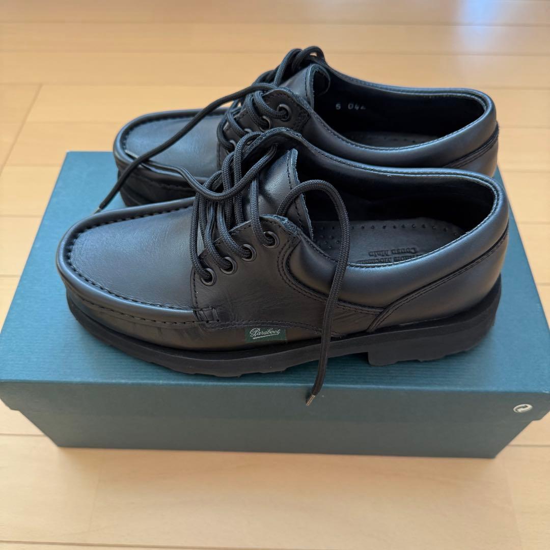 シューツリー付 美品 パラブーツ Paraboot モカシン ティエール UK5