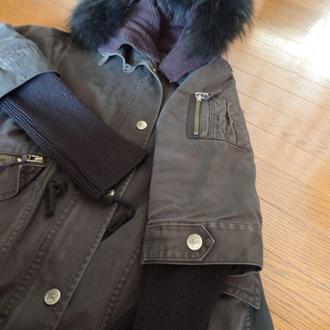 BURBERRY ブルーレーベル 中綿入りモッズコート