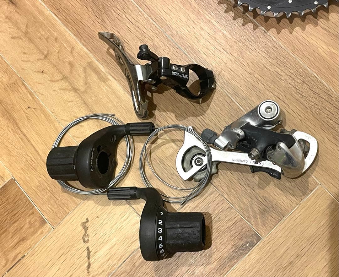 オールドシマノ　デオーレLX 3×８　コンポセット　 ペダル付　Shimano
