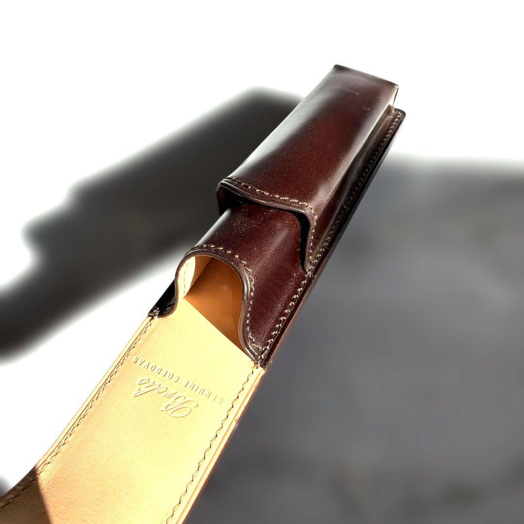 brelio コードバン ペンケース1本差し【未使用品】
