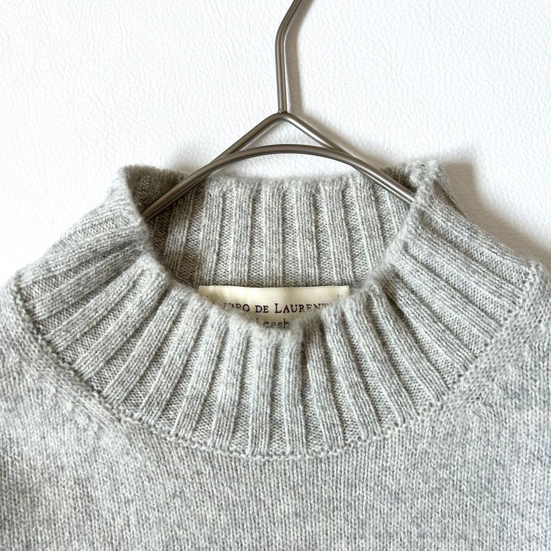 3152y美品フィリッポデローレンティス 7Gカシミヤウールモックネックニット