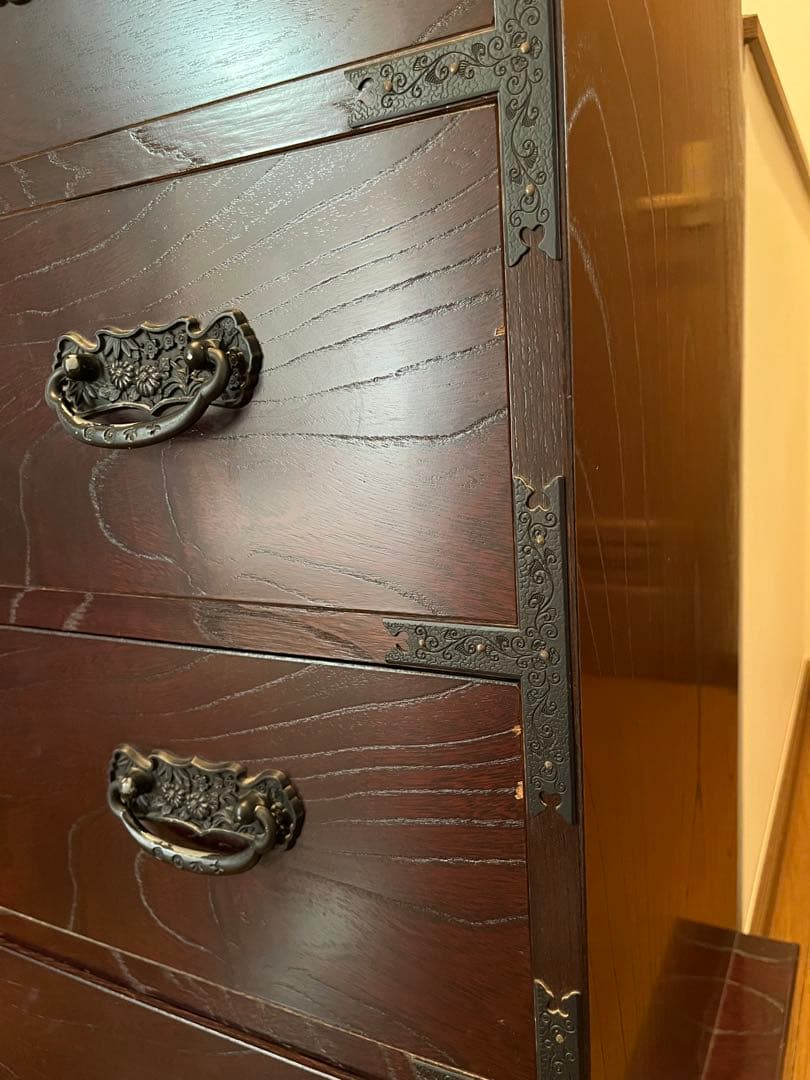 【希少】車箪笥　時代箪笥　和たんす　衣装タンス　伝統工芸　引き出し　キャビネット