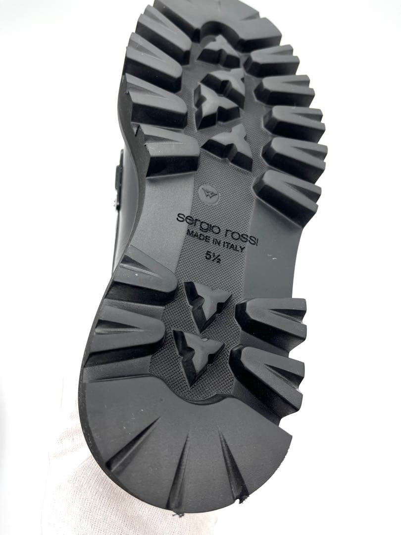 【新品未使用】Sergio Rossi ローファー ブラック 24.5