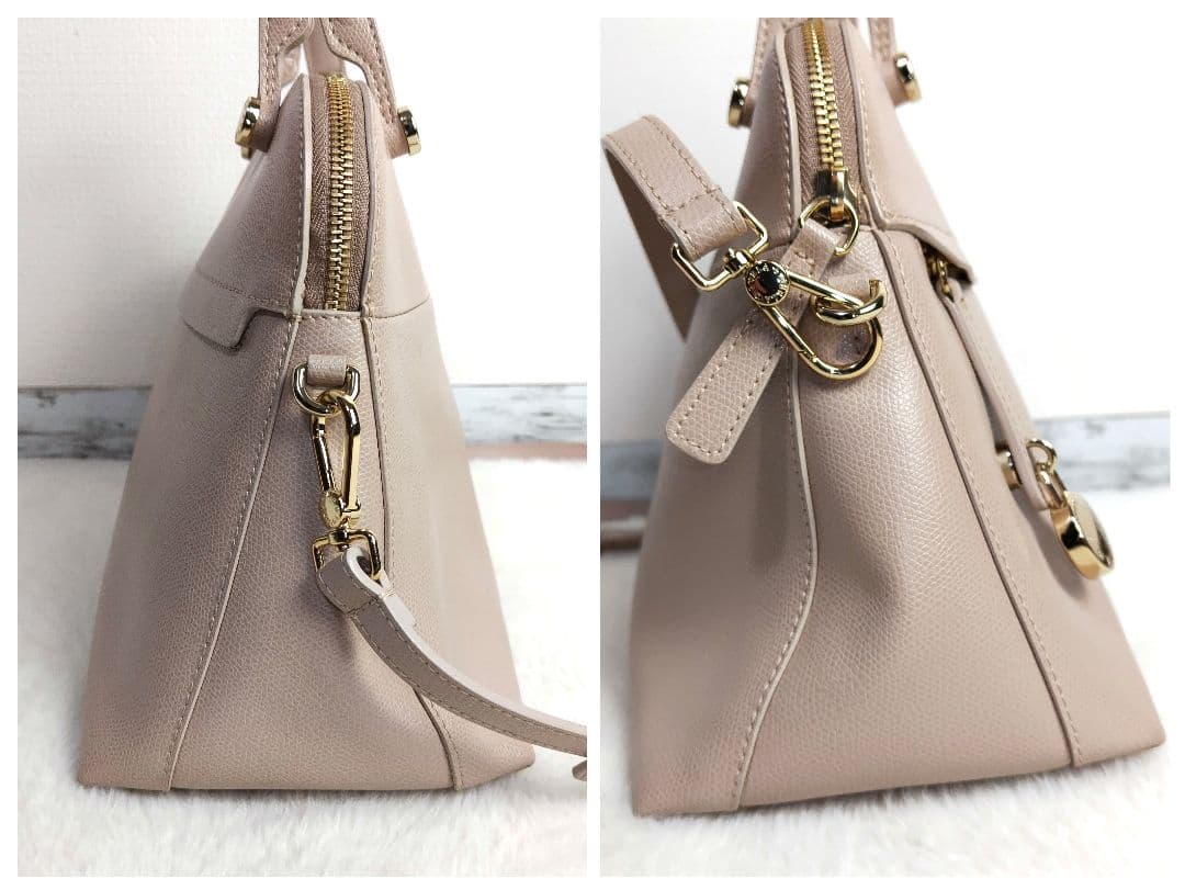 ✨美品✨FURLA　フルラ　パイパー　2way ショルダーバッグ　ベージュ