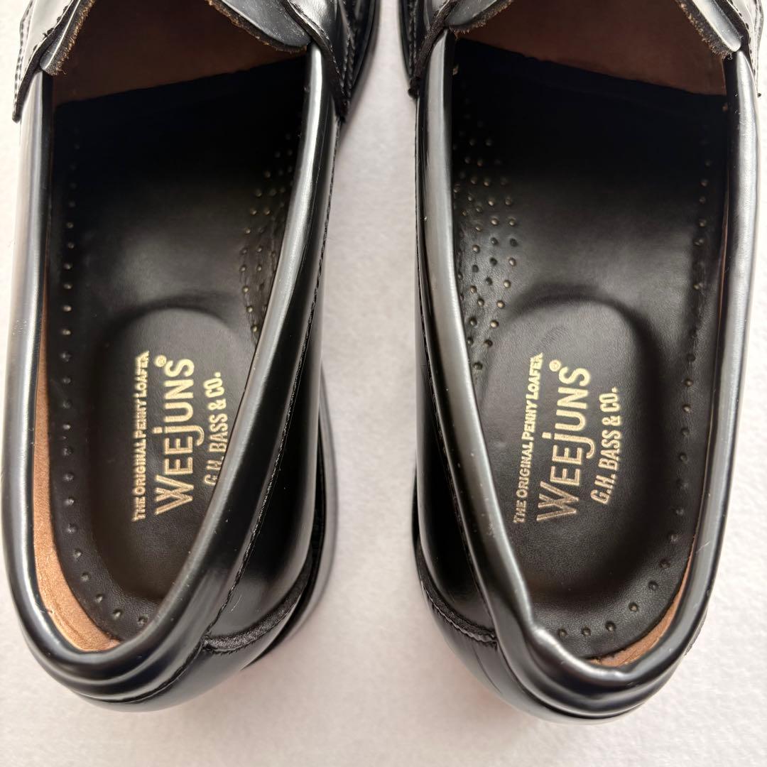 G.H.BASS WEEJUNS　24.5 ローファー ブラック