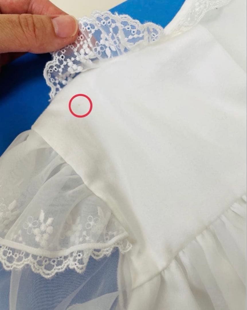 ホワイトベビードレスセット　退院着　ベビードレス　ファミリア