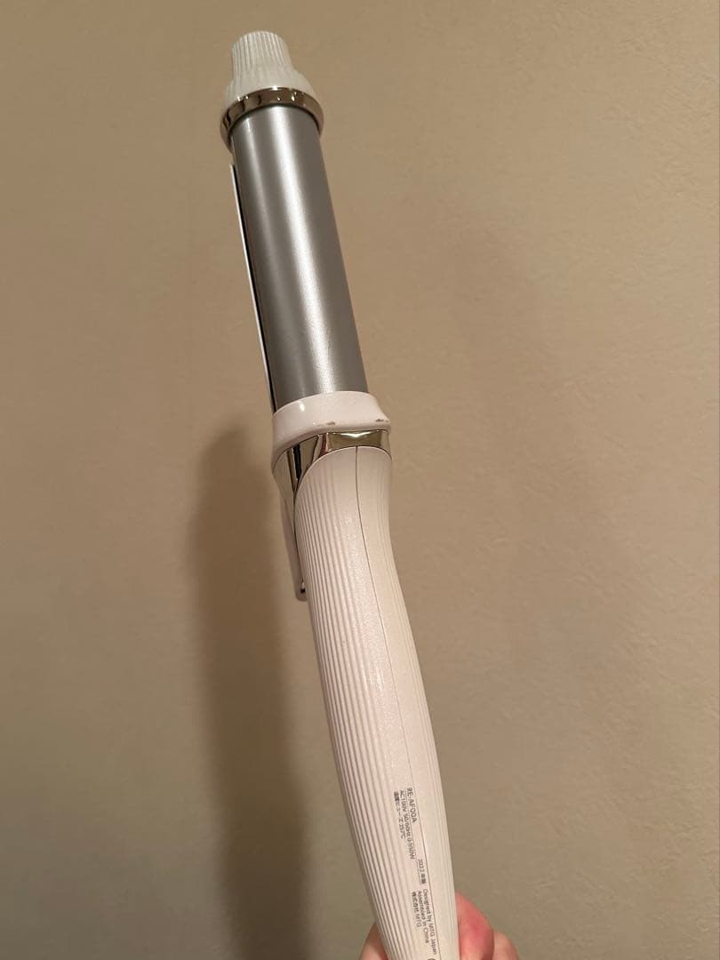 Refaリファカールヘアアイロン ホワイト/シルバー　32mm