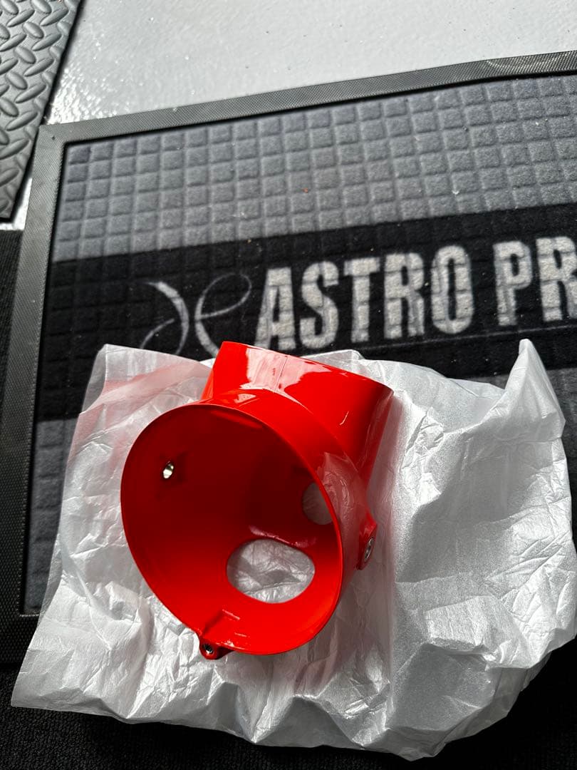 ヘッドライト　ケース　オレンジ　ダックス シャリー