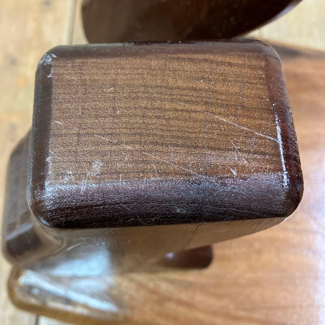 B-1 昭和レトロ 銘木 豆座卓 飾り台 花台 ミニテーブル 木製盆栽台 古道具