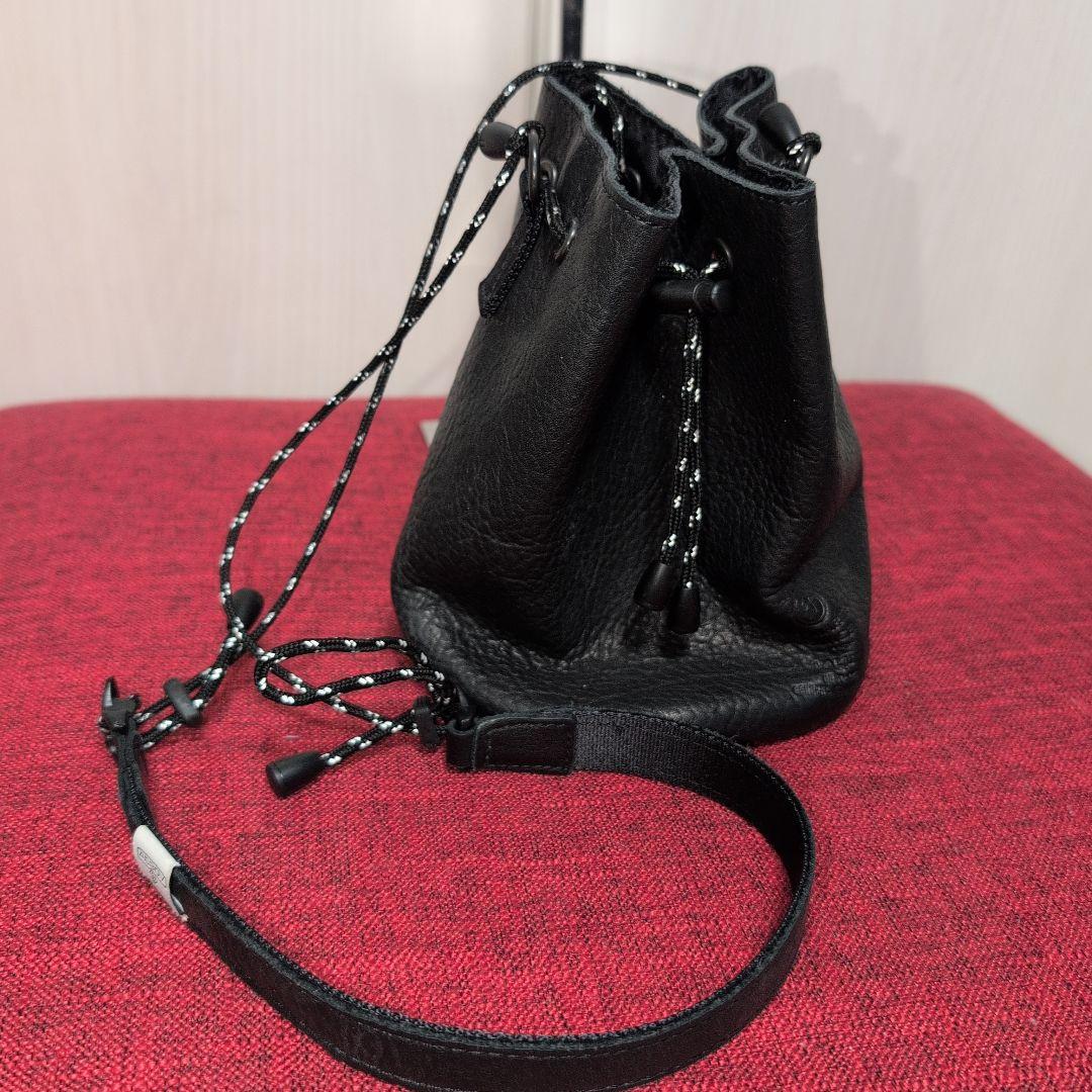 【美品】AS2OV COW LEATHER DRAWSTRING BAG