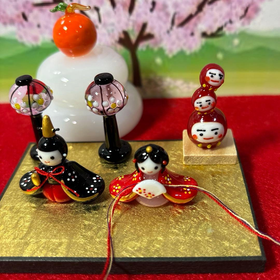 ふみちょん　ガラス細工　ミニチュア