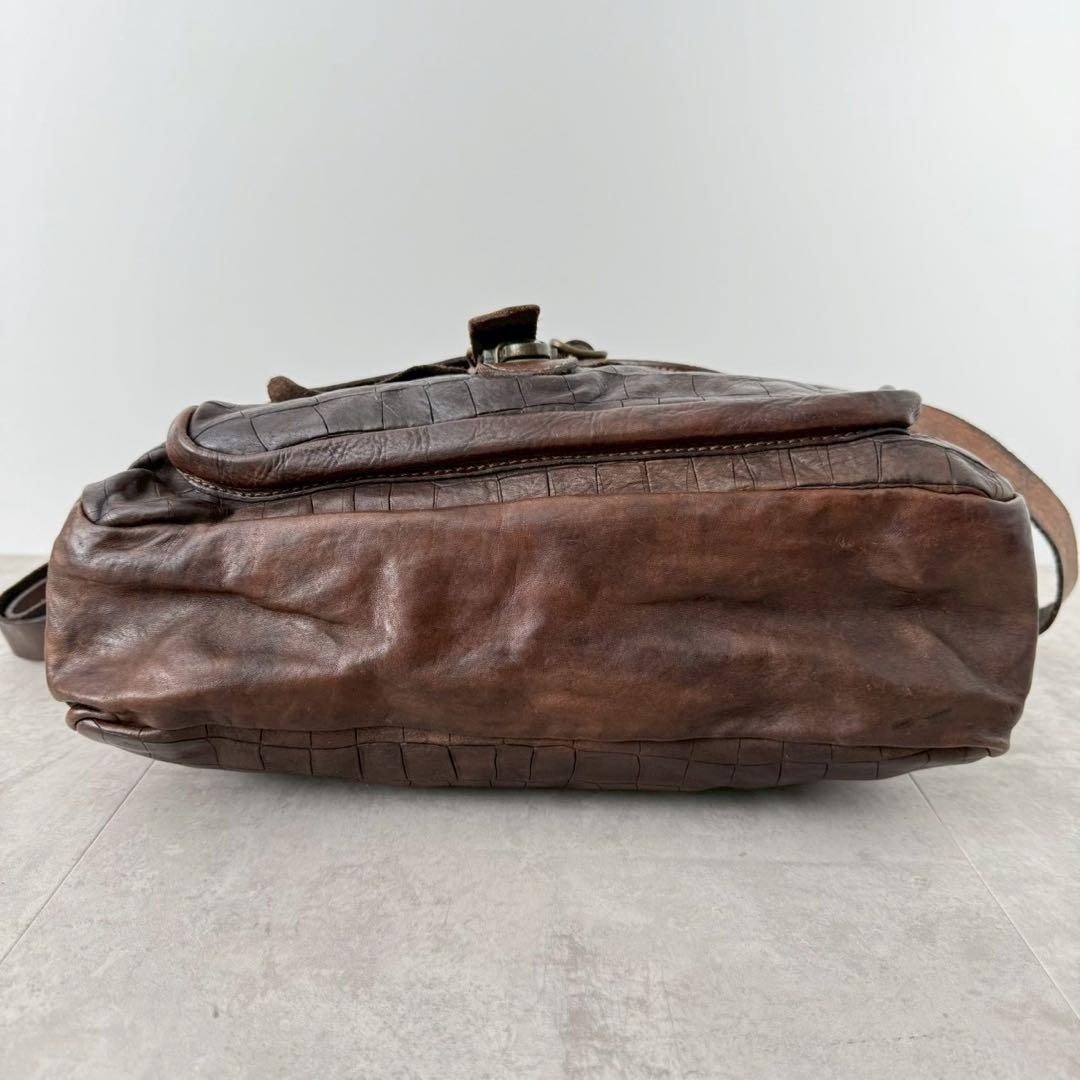 【美品✨️】CAMPOMAGGI カンポマッジ 2wayバッグ ダークブラウン