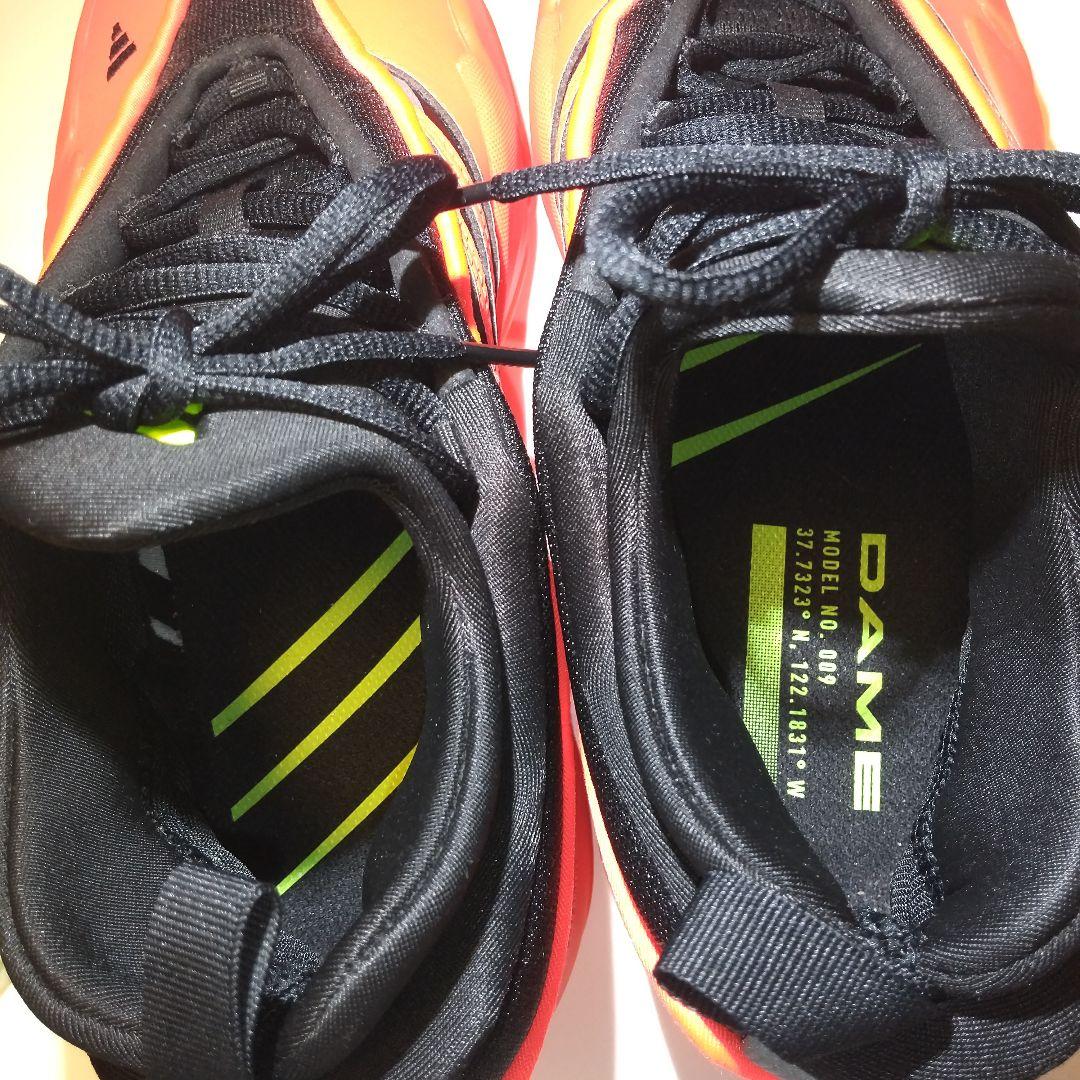 adidas バスケットボールシューズ オレンジ/ブラック 25.5 美品