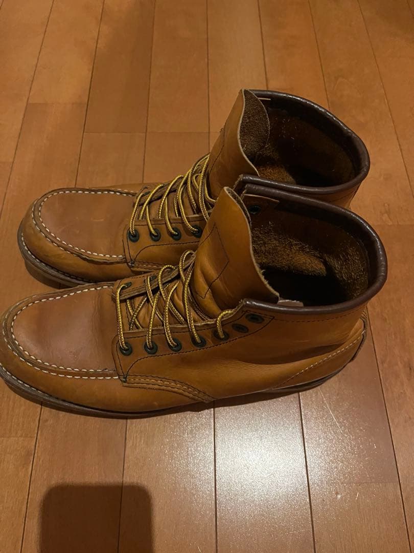 70レザー ブラウン ワークブーツ ハイカット
