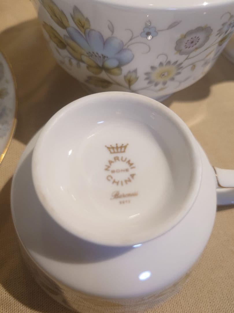 NARUMI BONE CHINA Baroness ティーセット6客