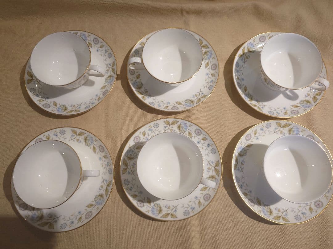 NARUMI BONE CHINA Baroness ティーセット6客
