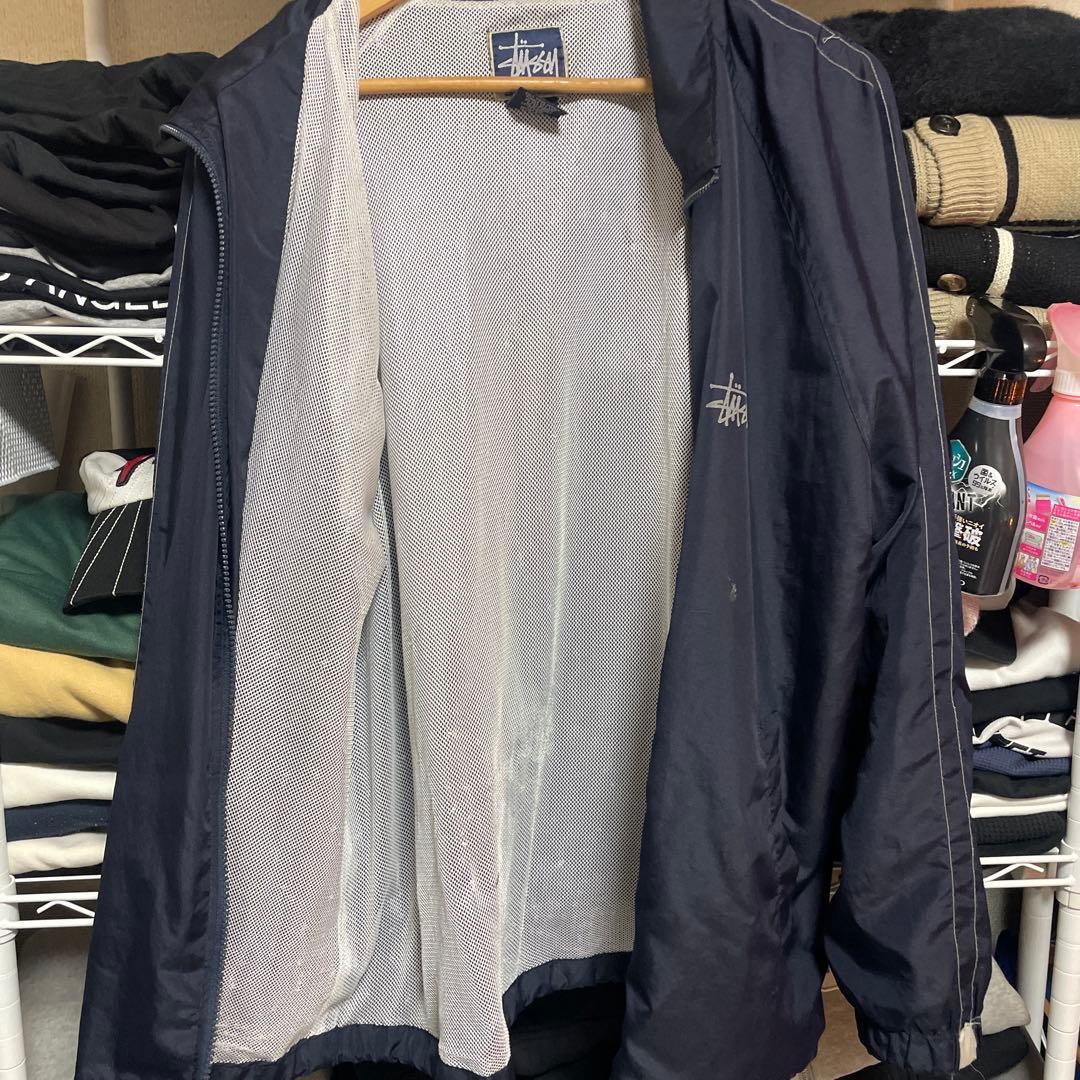【old】90s STUSSY SPORT ナイロンジャケット　ドローコード付き
