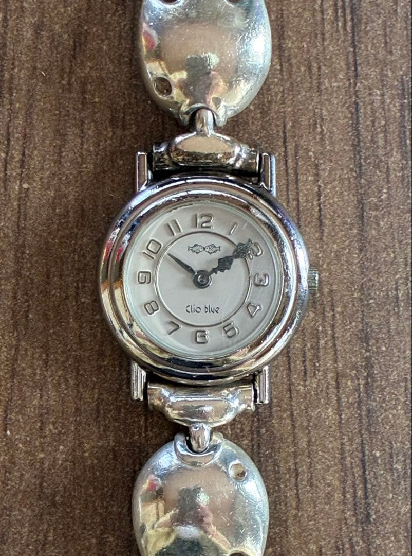 訳有 クリオブルー CLIO BLUE silver 925 チェーン 時計