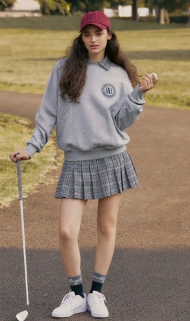 【RIENDA GOLF】ユニセックスルーズスウェットトレーナー