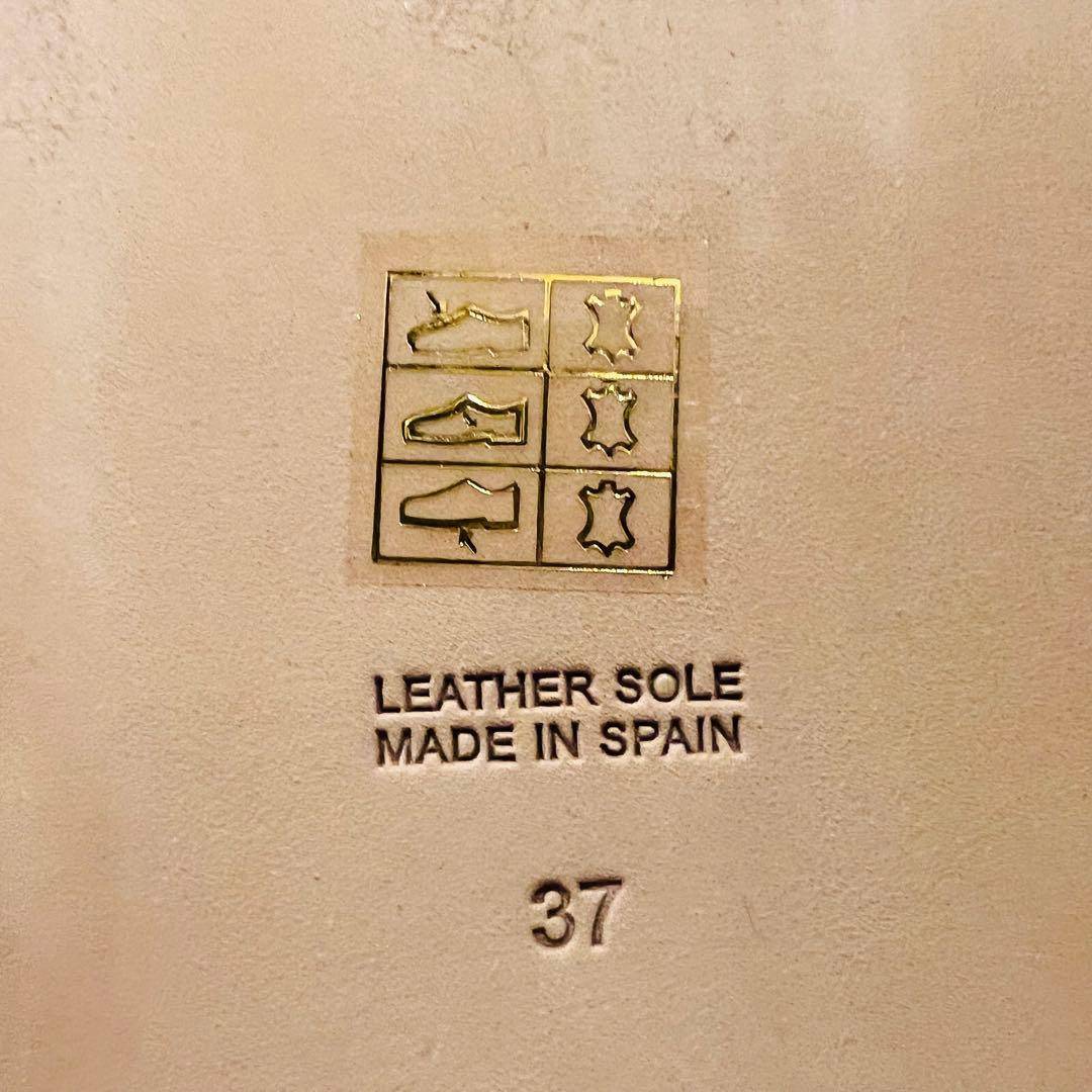 【未使用に近い】ペリーコサニー パンプス レザー フラット ブラウン サイズ37