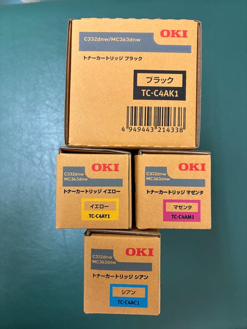 【未使用 おまけトナー付き】OKI 純正トナー4色 ＋おまけトナーTC-C4A1