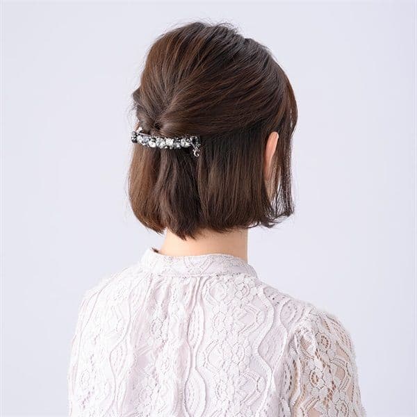 新品 コンプレックスビズ レディアリーシャイン バレッタ ブラックミックス