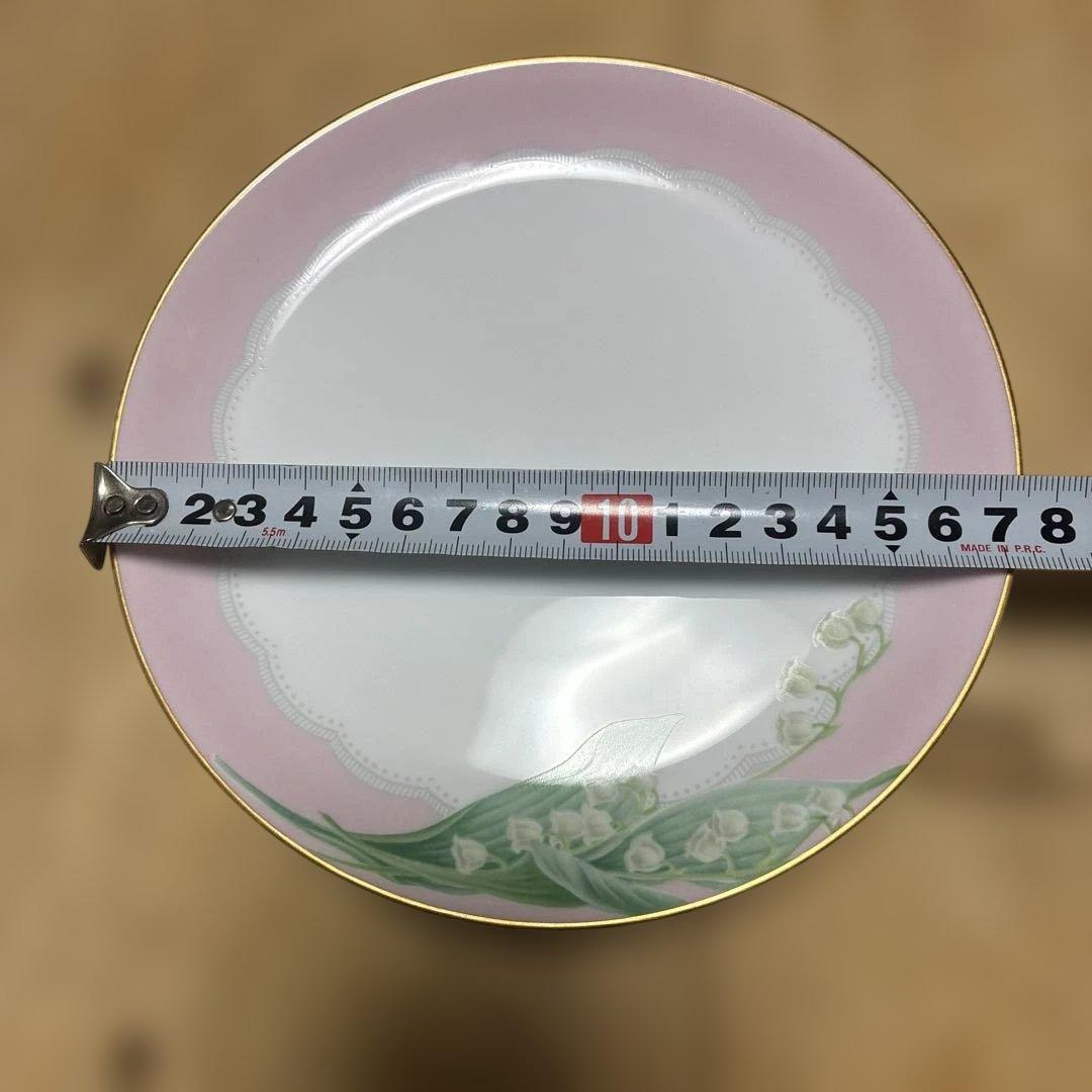 大倉陶園　白磁　鈴蘭　プレート　4枚