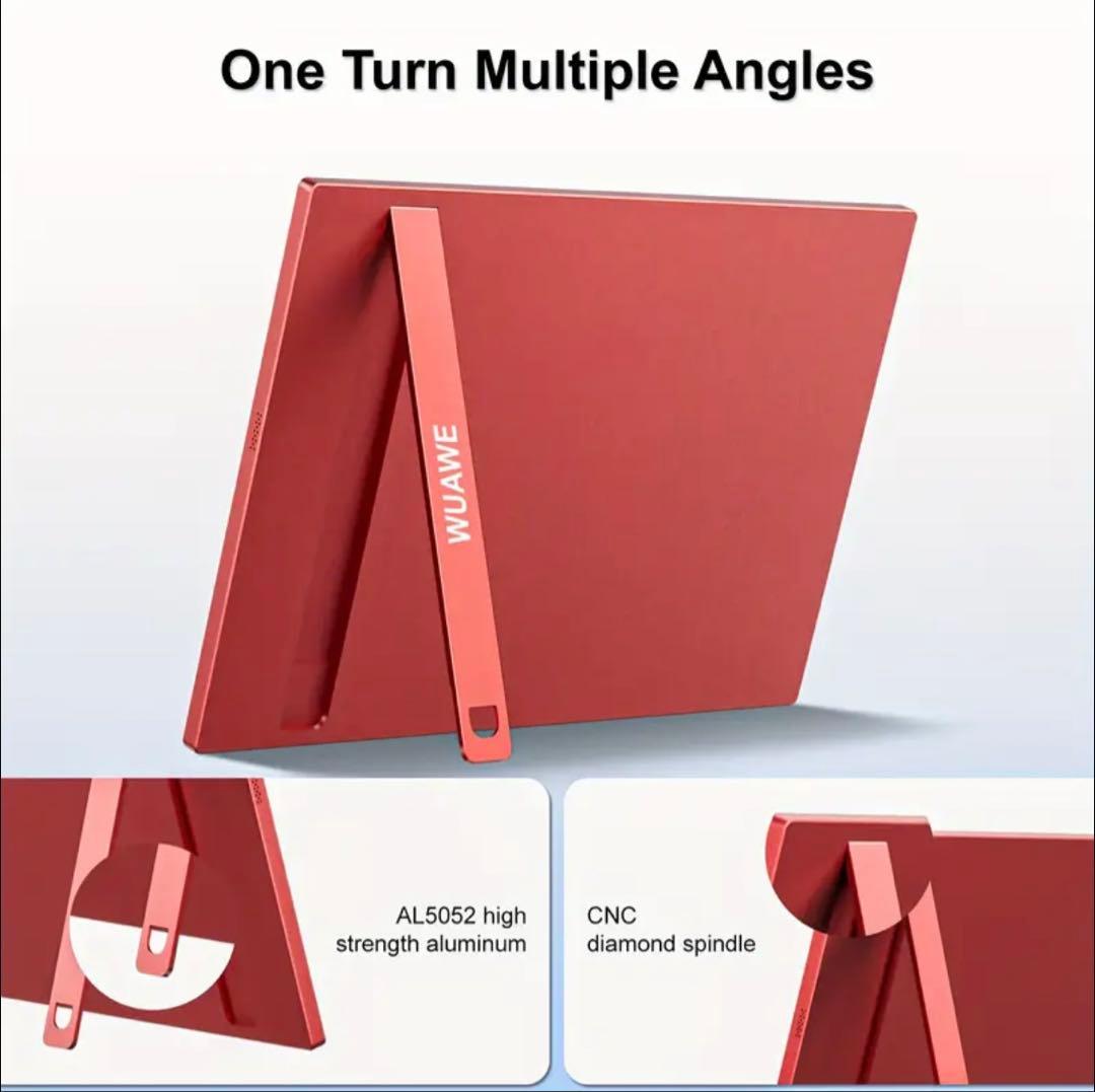 WUAWE 16インチ モバイルモニター 1920×1200P 60Hz レッド