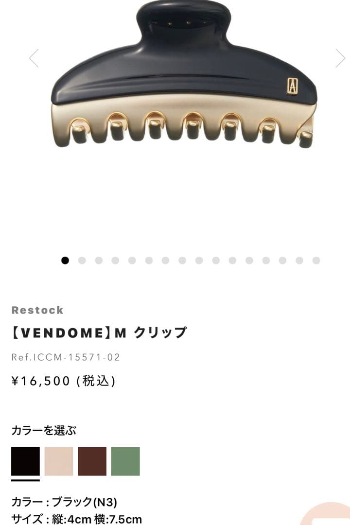 新品　アレクサドルドゥパリ　クリップ