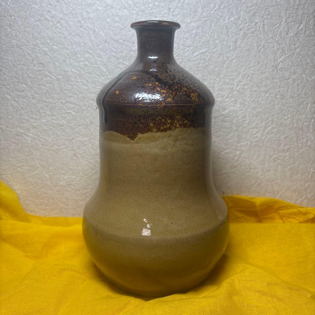 丹波立杭焼 無形文化財 十四代 正元直作 花瓶 花生 一輪挿し