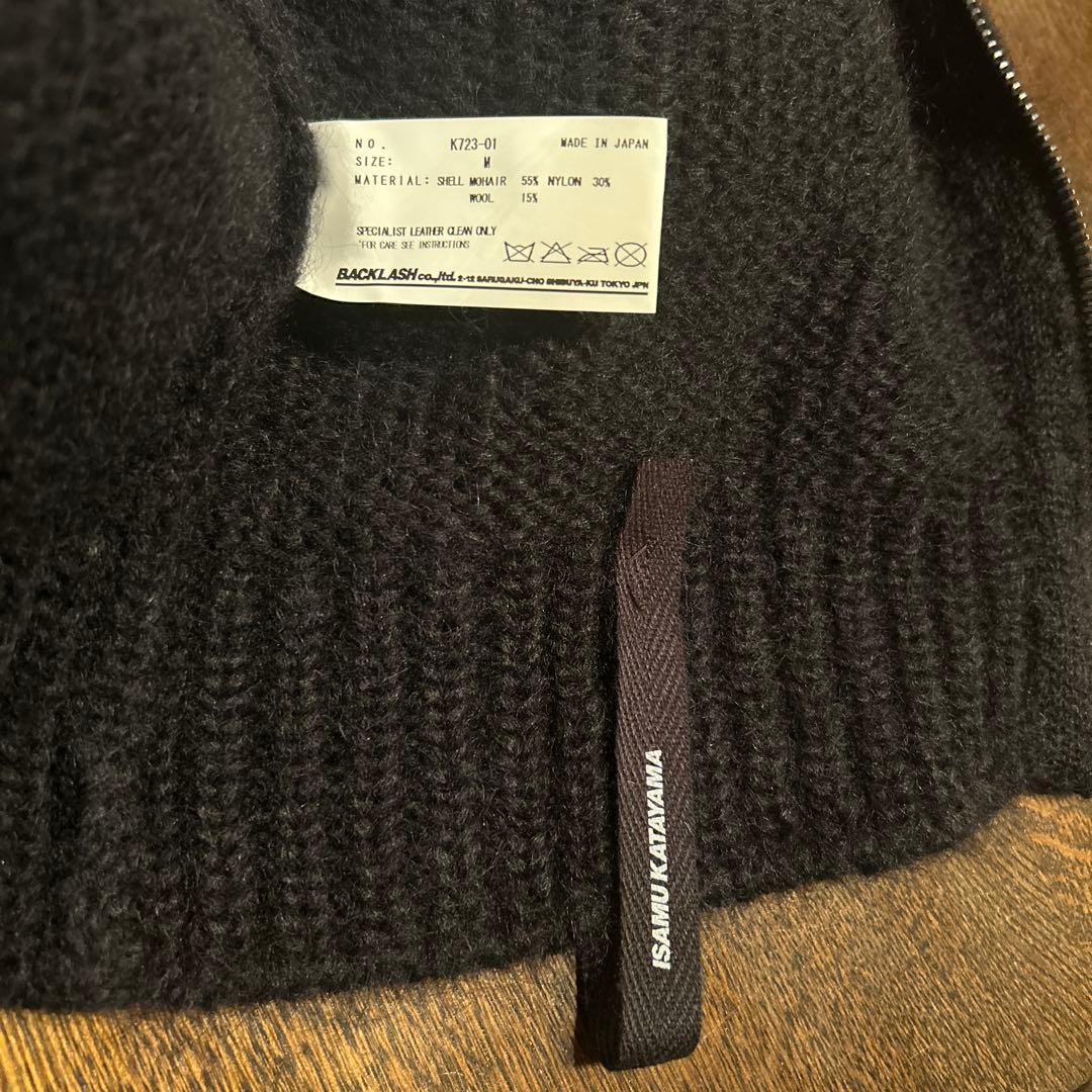 BACKLASH バックラッシュ　モヘアニット　カーディガン　ライダース　ロエン